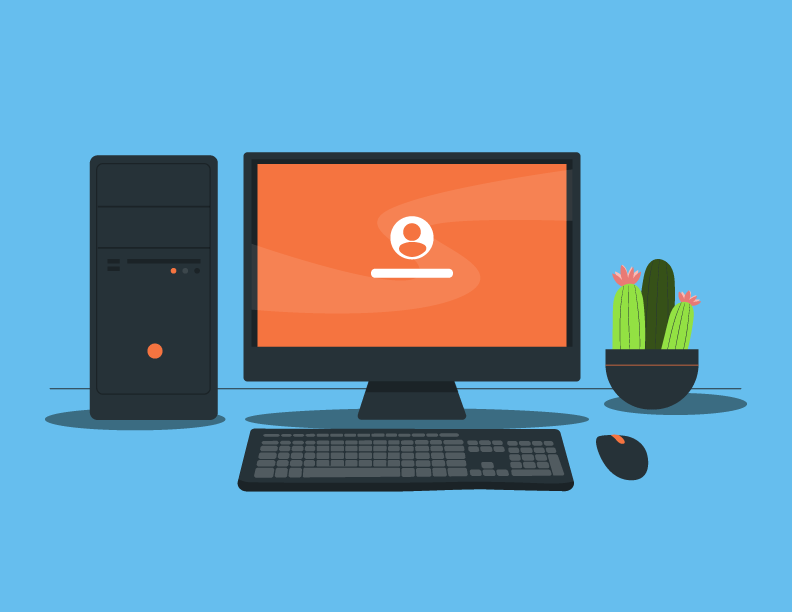 ilustración de una computadora
